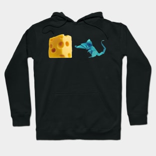 Cheese and origami mouse Hoodie